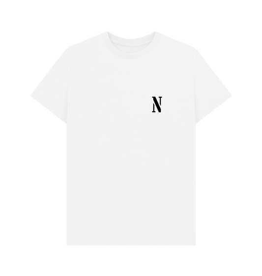 White Nightingale Classic Tee - Black Logo