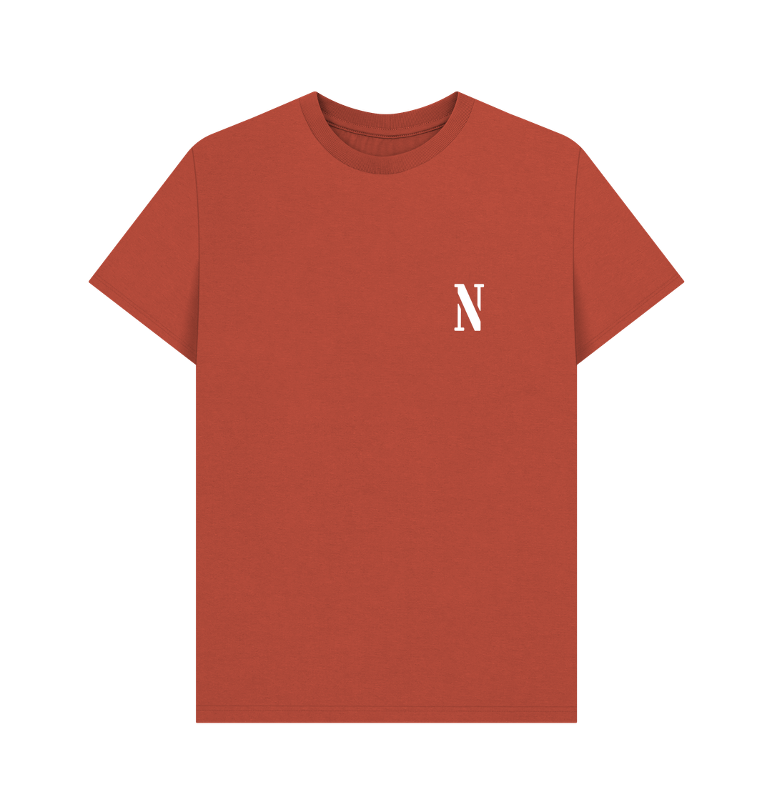 Rust Nightingale Classic Tee - White Logo