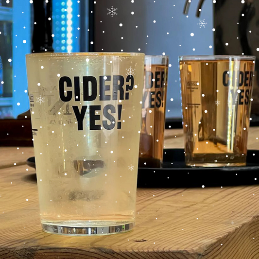 CIDER? YES! Pint Glass