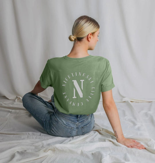 Nightingale Tee - White Logo